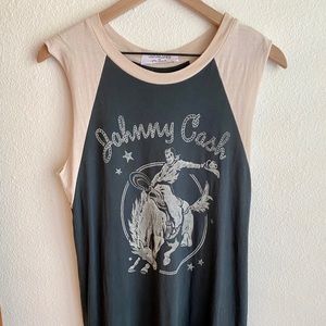 Free People Daydreamer Johnny Cash Muscle Tee
